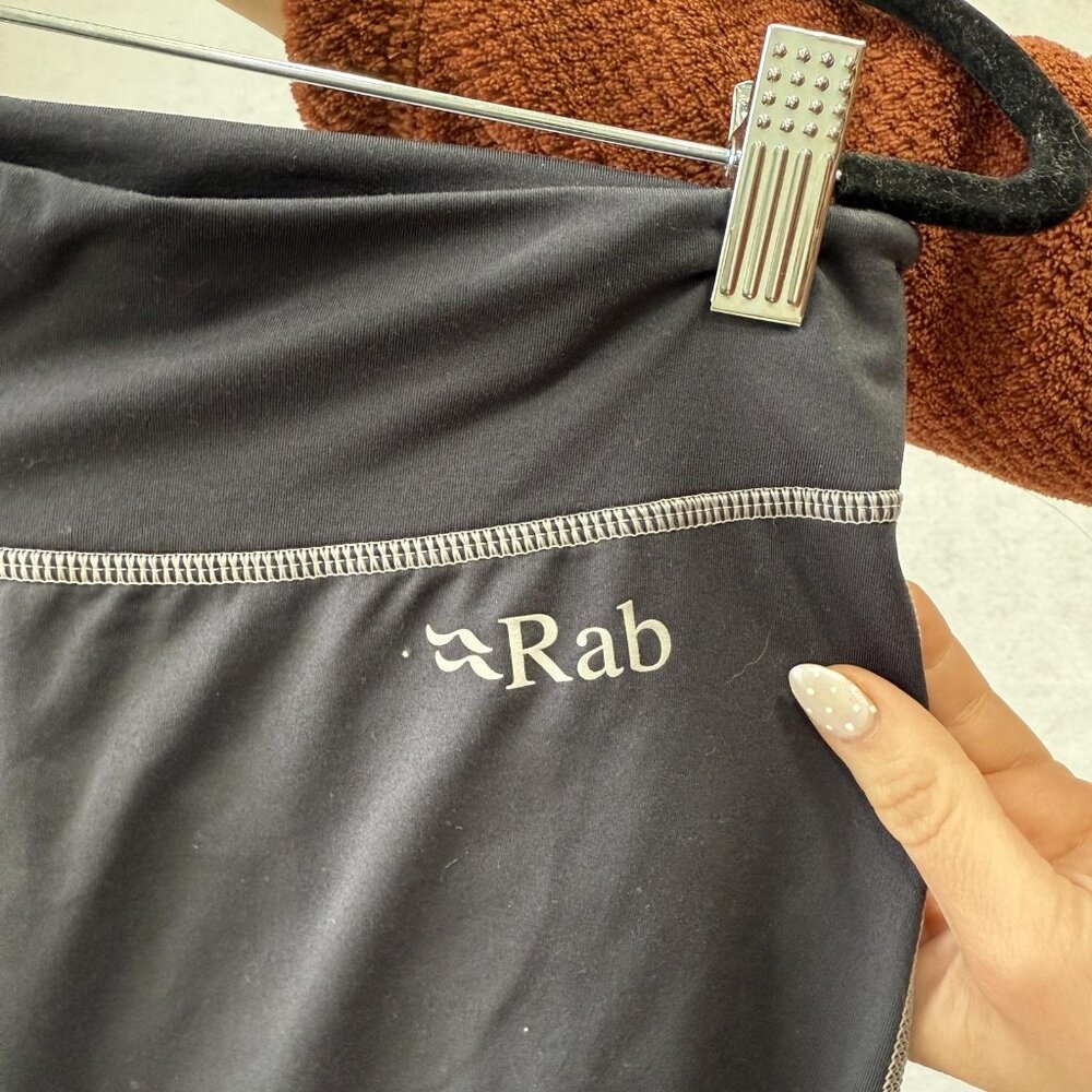 Rab Flux Pants Womens 12 Gray Ankle Leggings Hiking Climbing Outdoor Active - Picture 2 of 10